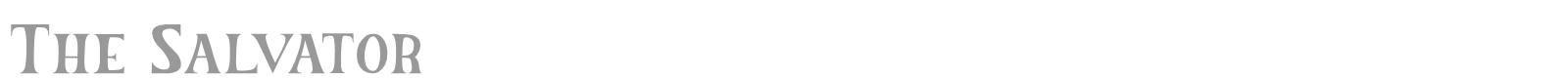 The Salvator font preview